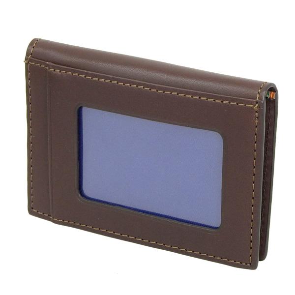 ポールスミス 小物 メンズ レディース カードケース アウトレット レザー チョコ PSMP0094 PAUL SMITH 母の日　土日祝も毎日発送します Paul Smith（ポール・スミス） 定期入れ パスケース カードケース