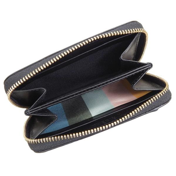 新品 ポールスミス 小銭入れ パスケース ブラック メンズ 10c412 Paul Smith（ポール・スミス） カードケース パスケース 定期入れ