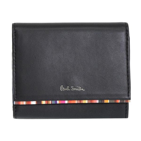 Paul Smith ポールスミス ブラック 三つ折り財布 本革 Paul Smith（ポール・スミス） 財布 レディース 三つ折り財布