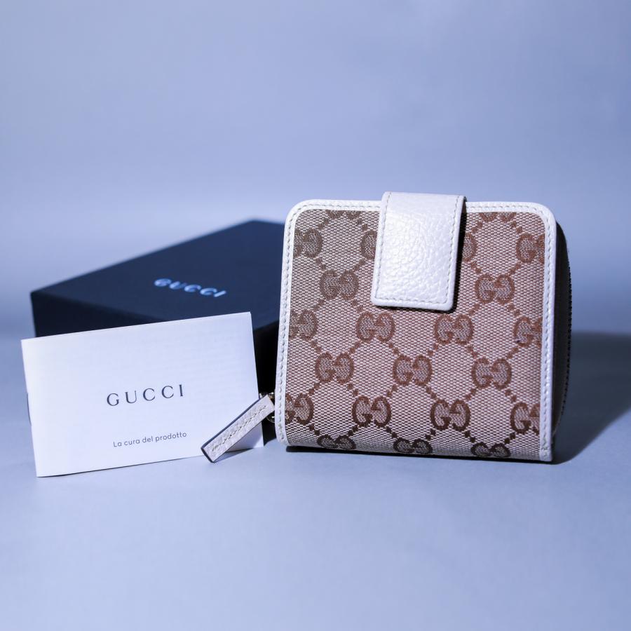GUCCI（グッチ） 財布 二つ折り レディース アウトレット ミニ GG