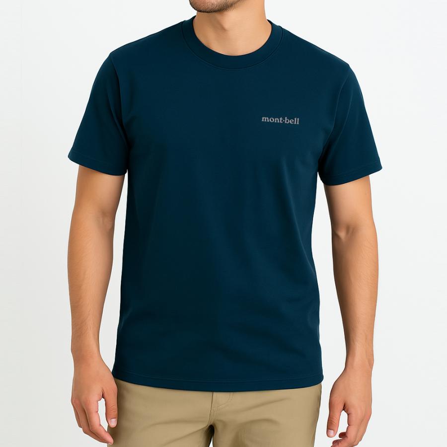 mont-bell 空調服　半袖タイプ　XL ネイビー mont-bell（モンベル） 特価 Tシャツ メンズ 半袖 UVカット XS S M L