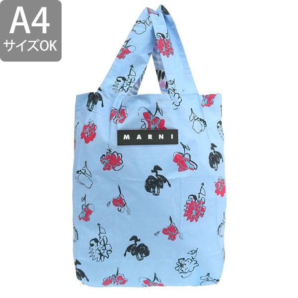 マルニマーケット エコバッグ ショッピングバッグ MARNI マルニマーケット エコバッグ A4 折り畳み 布 シルク