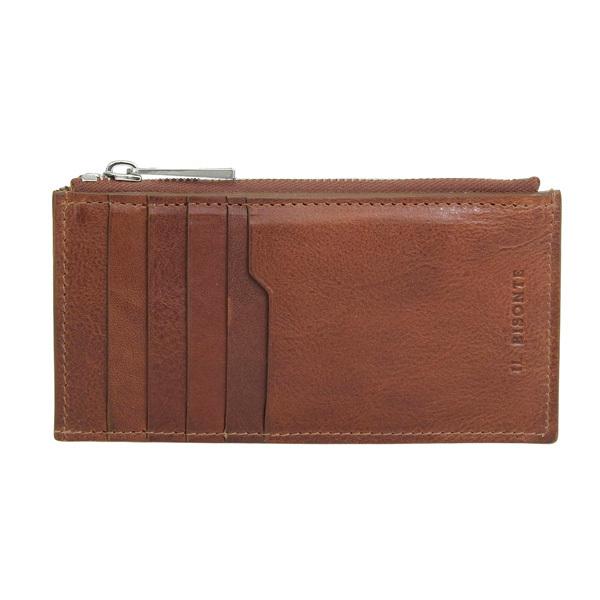 イルビゾンテ 財布　カード入れ　ブラウン　美品　廃盤 IL BISONTE（イルビゾンテ） カードケース カード入れ フラグメント