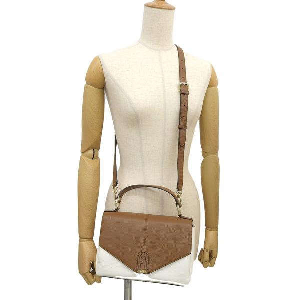 美品 フルラ ダナエ 2way ショルダーバッグ バイカラー レザー FURLA フルラ ショルダーバッグ ハンドバッグ 2WAY レディース