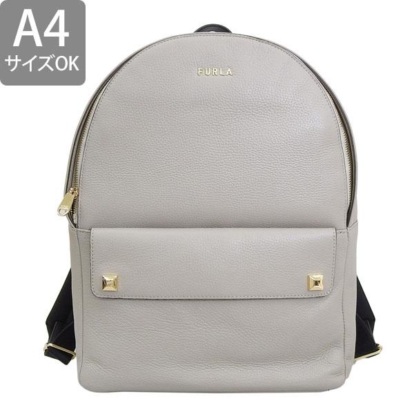 FURLA DAFNE リュックサック バックパック レザー レディース グレー FURLA（フルラ） バッグ バックパック リュック リュックサック
