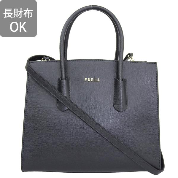 フルラ FURLA ショルダーバッグ トートバッグ 2way レザー 黒 FURLA フルラ サフィアーノレザー2WAYショルダーバッグ ブラック系
