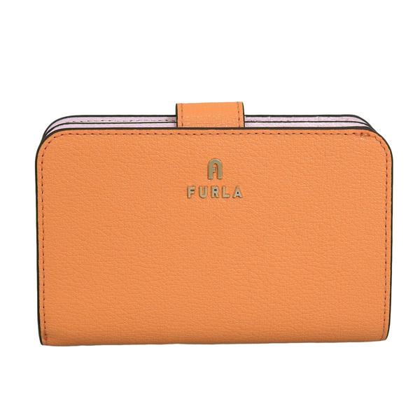 FURLA（フルラ） 財布 レディース 二つ折り 折財布 レザー オレンジ
