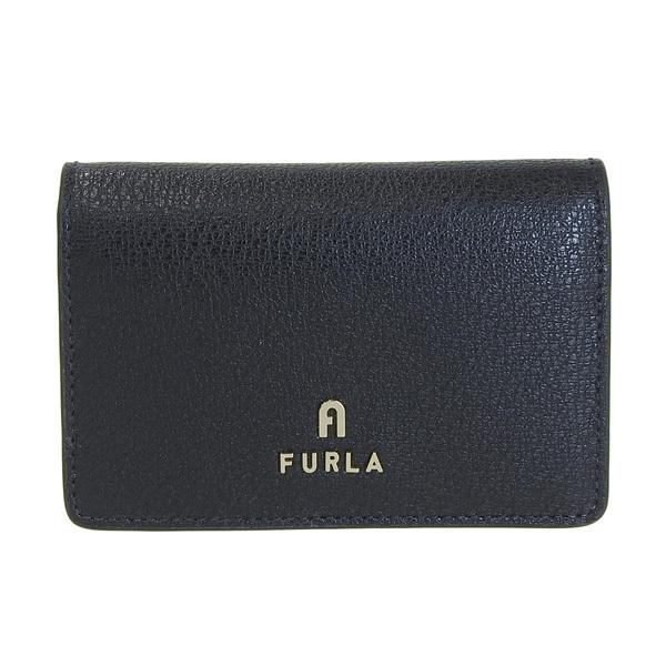 FURLA（フルラ） カードケース 名刺入れ レザー ブラック レディース