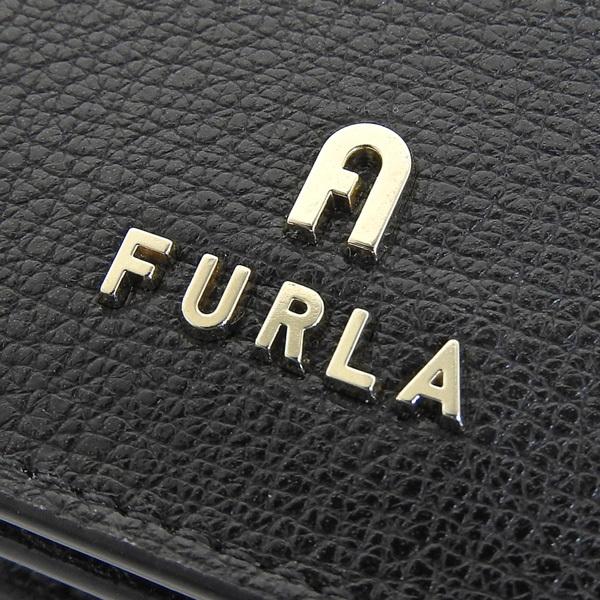 FURLA（フルラ） カードケース 名刺入れ レザー ブラック レディース