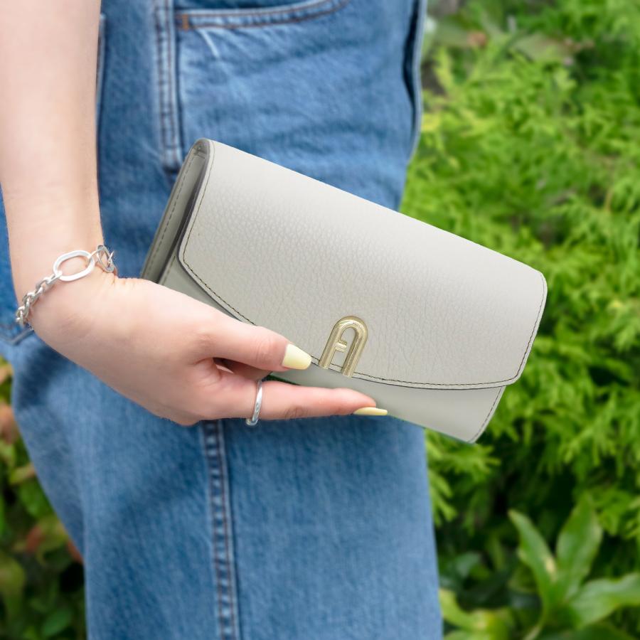 FURLA / 長財布/レザー/GRY/レディース FURLA（フルラ） 財布 レディース 長財布 レザー グレー PRIMULA