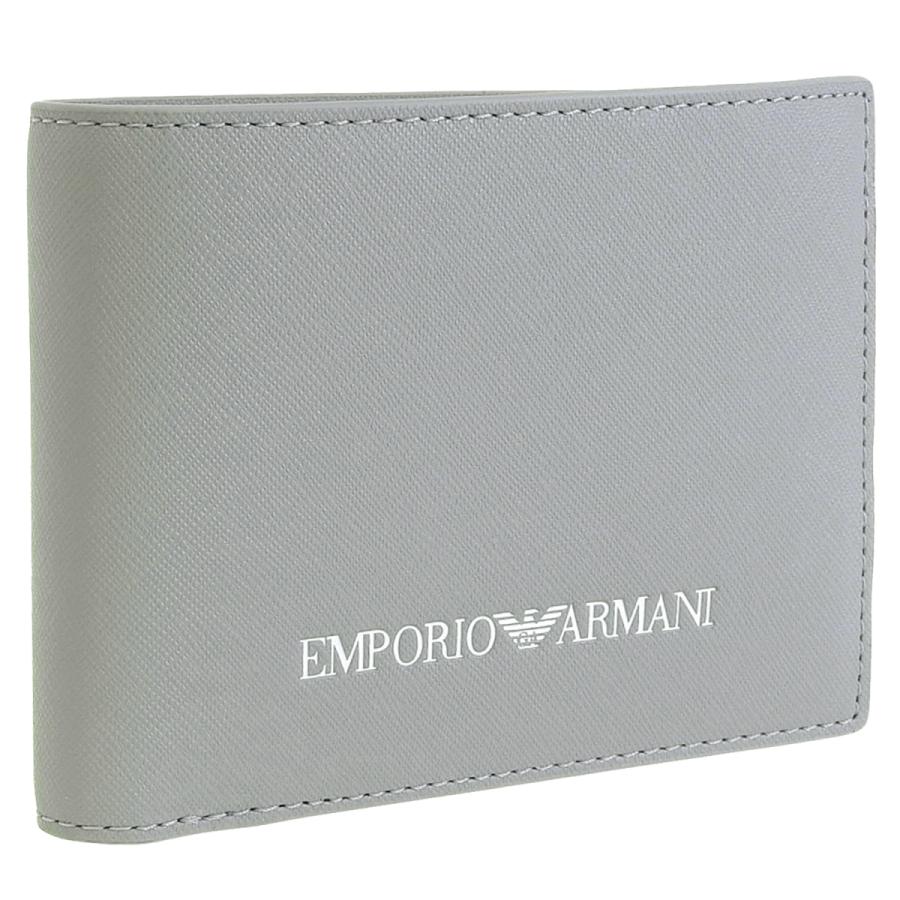 EMPORIO ARMANI エンポリオアルマーニ 財布 メンズ 二つ折り グレー