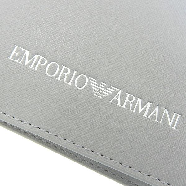EMPORIO ARMANI エンポリオアルマーニ 財布 メンズ 二つ折り グレー