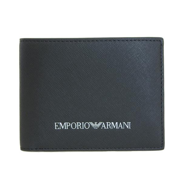 EMPORIO ARMANI エンポリオアルマーニ 財布 メンズ 二つ折り ブラック