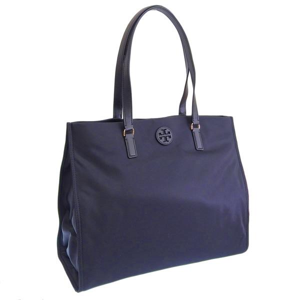TORY BURCH サフィアーノレザー トートバッグ A4可 ネイビー 通勤 TORY BURCH（トリーバーチ） バッグ レディース トートバッグ