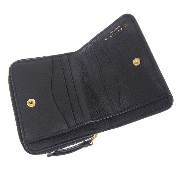 トリーバーチ 財布 レディース 二つ折り財布 アウトレット レザー ブラック THEA BIFOLD WALLET 146463-001 TORY BURCH｜riverall｜05