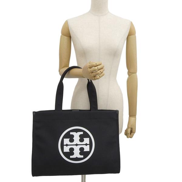 【極美品】トリーバーチ エラ トートバッグ キャンバス 肩掛け A4可 黒 トリーバーチ TORY BURCH TORY BURCH トリーバーチ ELLA CANVAS