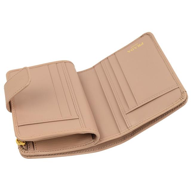 プラダ PRADA 財布 折財布 二つ折り アウトレット 1ml018 ショッパー