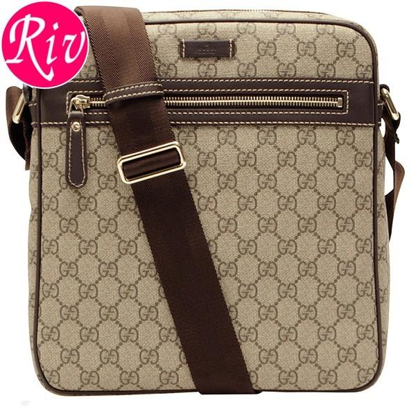 GUCCI グッチ GG柄 ショルダーバッグ ブラウン GGスプリーム 人気品 GUCCI（グッチ） バッグ ショルダーバッグ 斜めがけ メンズ ダーク