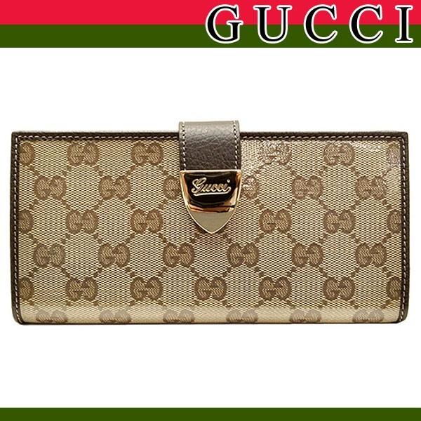 Gucci - GUCCI グッチ GGキャンバス 二つ折り長財布 フラップ