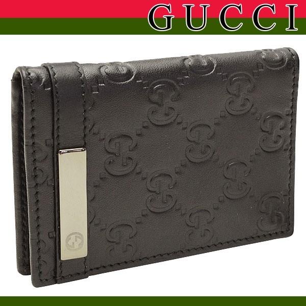 グッチシマ グッチ GUCCI パスケース 定期入れ カードケース メンズ