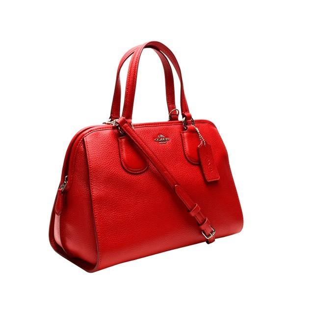 【極美品】コーチ 2WAY ハンドバッグ 赤 プリンテッド 34471 レザー COACH コーチ バッグ ハンドバッグ ショルダー 斜めがけ 2way