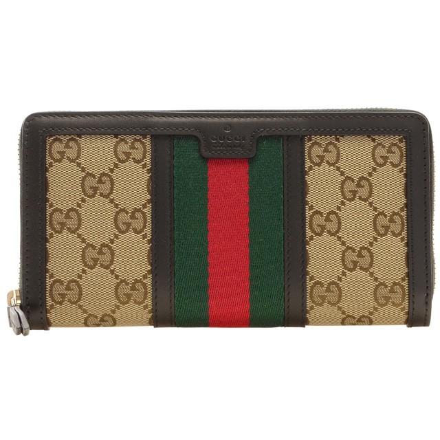 グッチ GUCCI 財布 長財布 ラウンドファスナー ウェビング Vintage-web GGキャンバス 406754kqw5g9775 アウトレット レディース｜riverall｜04