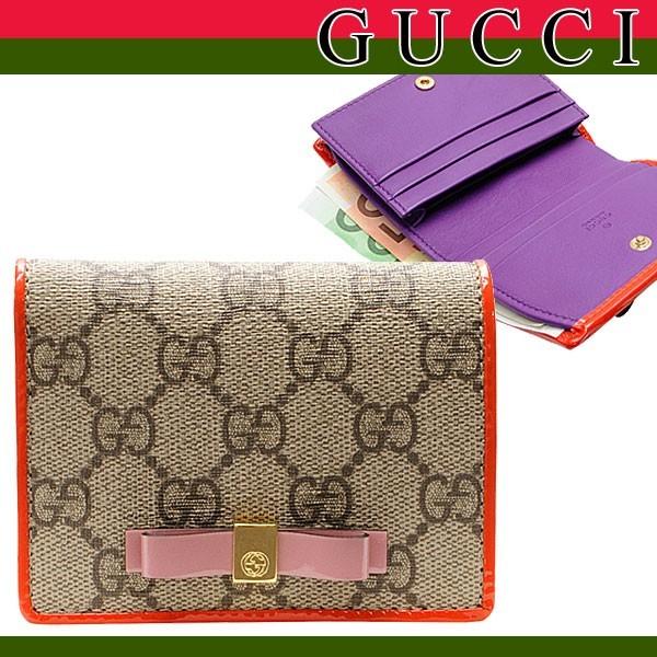 グッチ GUCCI カードケース 名刺入れ 札入れ付き BOWY 406924 アウトレット レディース｜riverall｜04