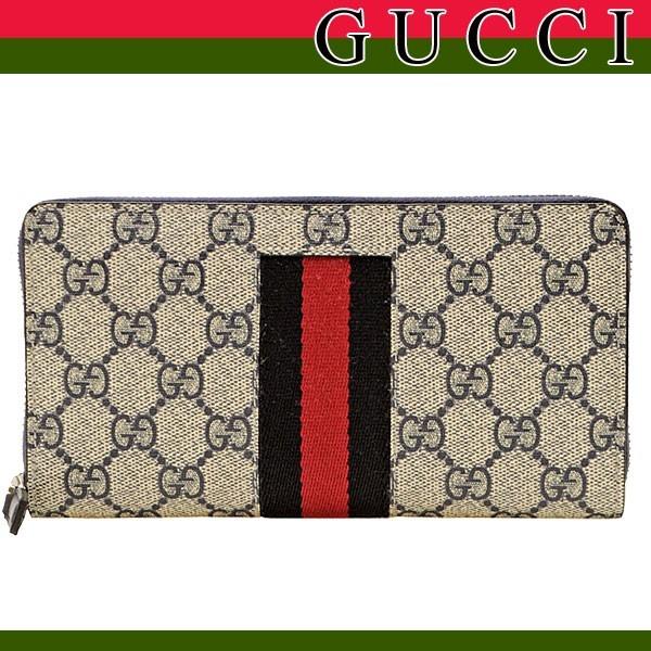 グッチ GUCCI 財布 長財布 ラウンドファスナー ウェビング NEW WEB 408831 アウトレット レディース｜riverall