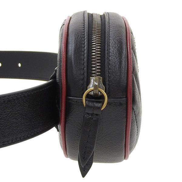 GUCCI ブラック チェブロンキルティング ボディバッグ org.jpg