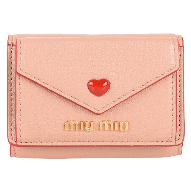 19時〜翌9時P5％還元】ミュウミュウ MIUMIU 財布 折財布 ミニ