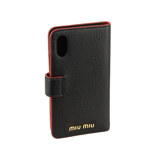 数量限定セール】ミュウミュウ MIUMIU iPhone X XS ケース 手帳型 携帯