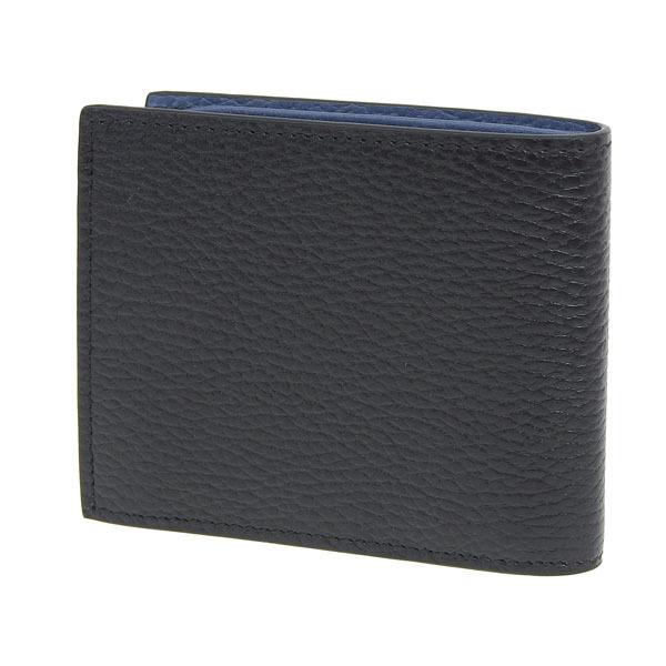 GUCCI（グッチ） 財布 折財布 二つ折り 財布 レザー ブラック ブルー