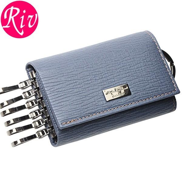 全品10 還元 24時 サルヴァトーレ フェラガモ Salvatore Ferragamo キーケース 6連 メンズ ダッチブルー レザー リヴェラール 通販 Yahoo ショッピング