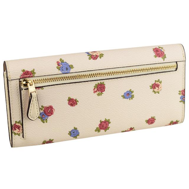 コーチ COACH 財布 長財布 二つ折り 花柄 アウトレット 76571