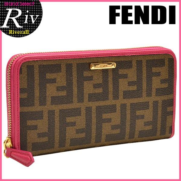 FENDI（フェンディ） 長財布 ラウンドファスナー ズッカ柄 8m0299