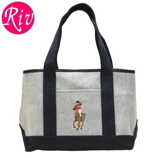 Polo Ralph Lauren キャンバストートバッグ グレー POLO RALPH LAUREN（ポロ・ラルフローレン） ポロ ラルフローレン