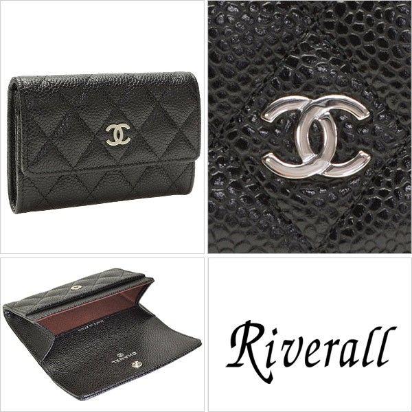 シャネルCHANEL 財布 カードケース 名刺入れ キャビアスキン ココマーク シルバー金具 新作 CHANEL A50169 本物 新品｜riverall｜02