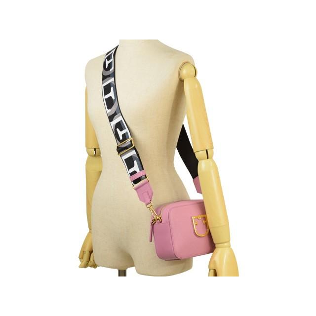 ★【美品】フルラ　ショルダーバッグ★ Brandol / FURLA フルラ ショルダーバッグ ストライプ 縦型