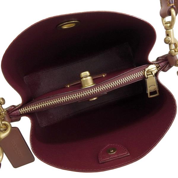 Coach バーガンディ ハンドバッグ ショルダーバッグ COACH バーガンディ/ベージュ 2wayショルダーバッグ