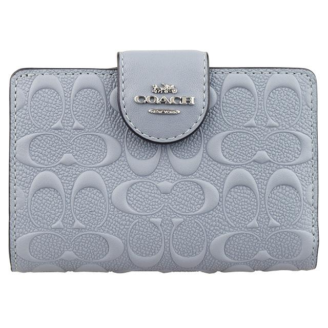 美品 COACH コーチ C5896ウォレット シグネチャー レザー フォレスト COACH コーチ C5896ウォレット シグネチャー レザー フォレスト