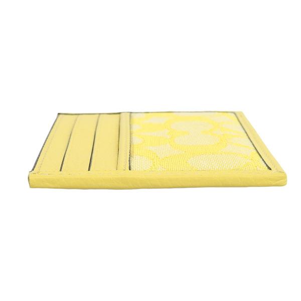 コーチ 小物 レディース アウトレット カードケース レザー キャンバス イエロー c8265qbs9v-zz COACH ブランド 母の日　土日祝も毎日発送します COACH（コーチ） パスケース カードケース 定期入れ レディース