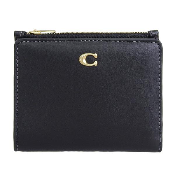 コーチ 財布 レディース 二つ折り財布 アウトレット レザー ブラック LEATHER BIFOLD WALLET C8435B4BK COACH｜riverall｜02