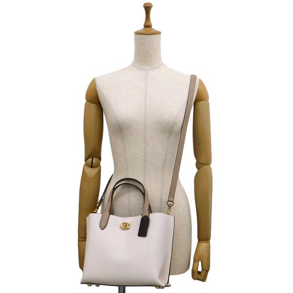 COACH Willow ショルダーバッグ 2WAY デザイン チョークホワイト COACH コーチ ショルダーバッグ 2WAY バケットバッグ レディース