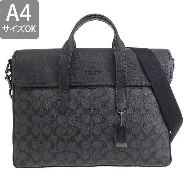 COACH コーチ メンズ ビジネスバッグ 2wayショルダーバッグ 黒 A4 COACH コーチ バッグ メンズ アウトレット 2WAY ビジネスバッグ トート