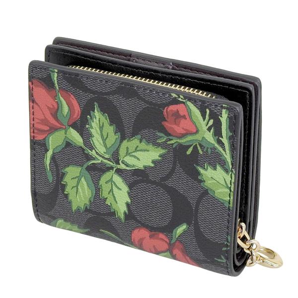 COACH コーチ 財布 二つ折り レディース アウトレット 折財布 花