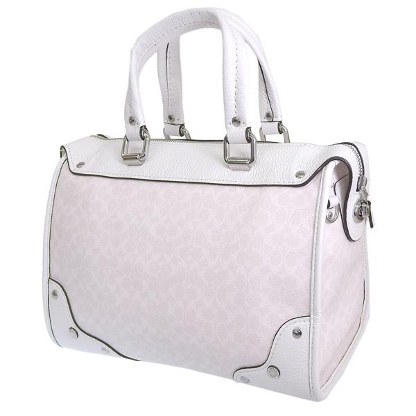 2508-155｜コーチ シグネチャー 2WAY ハンドバッグ ホワイト COACH コーチ ショルダーバッグ シグネチャー 2way ミニトート