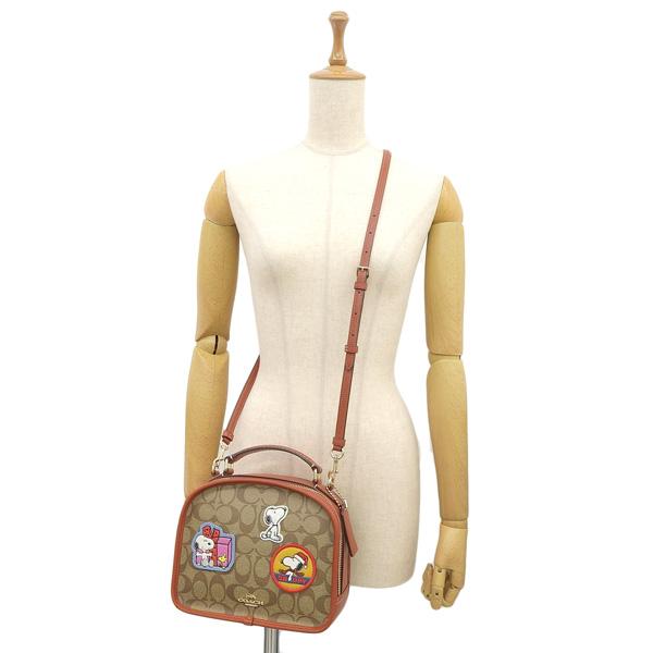 美品 COACH スヌーピーコラボ 2wayショルダー ハンドバッグ COACH コーチ バッグ レディース ショルダーバッグ ハンドバッグ