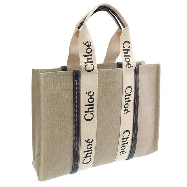 Chloe クロエ トートバッグ レディース ウッディ ホワイト