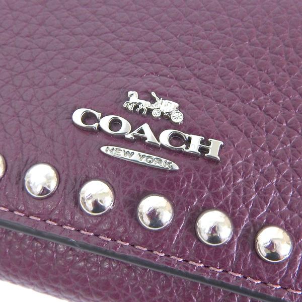 コーチ 財布 レディース 三つ折り財布 アウトレット レザー ディープベリー SMTH RVTS MCRO WLT CM247SVRPS COACH｜riverall｜06