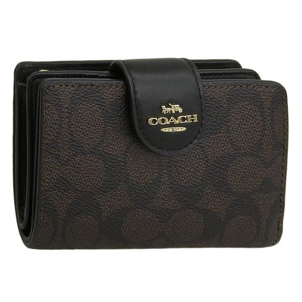 COACH コーチ 財布 レディース 2つ折り 折財布 コンパクト